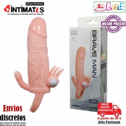 Brave Man · Funda con vibración para pene, ano y clítoris · Baile