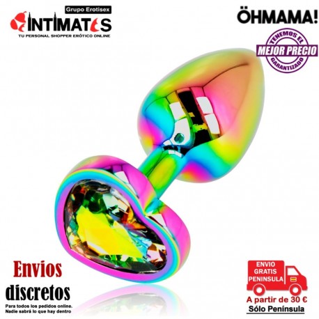 Plug anal corazón iridiscente - S · Öhmama!