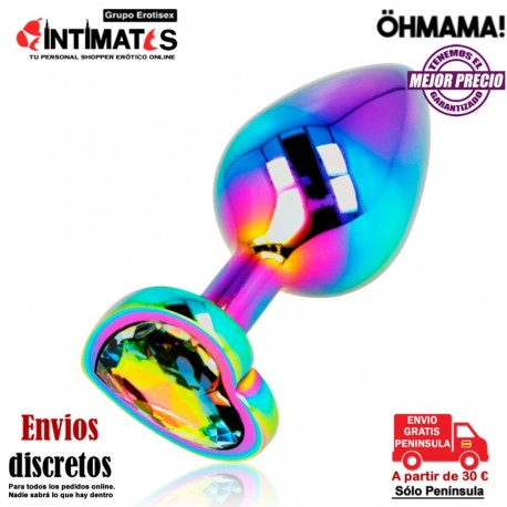 Plug anal corazón iridiscente - M · Öhmama!