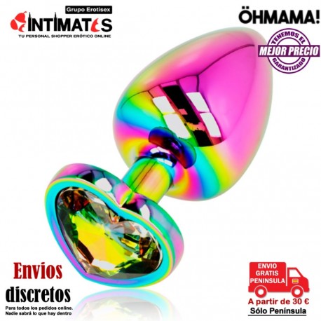 Plug anal corazón iridiscente - L · Öhmama!