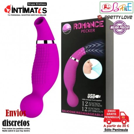 Romance Pecker · Succionador + Vibrador de clítoris · Pretty Love