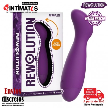 Rewopulse · Vibrador contorneado para estimular el Punto G · Rewolution