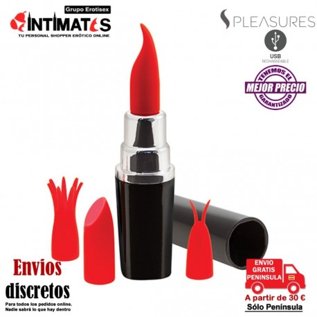 Lipstick Vibrator · Mini vibrador con diseño de pintalabios · Sinful Pleasures