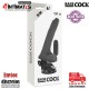 Vibrador realístico 2-1 de 200mm con mando · Basecock