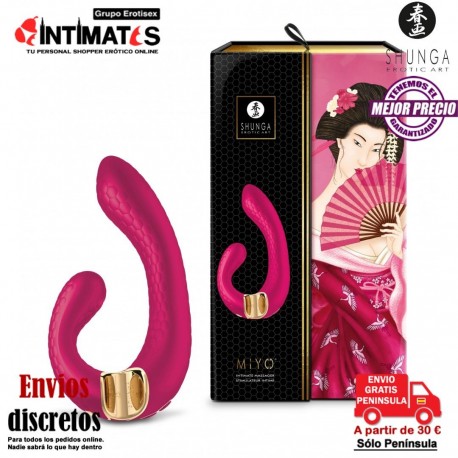 Miyo · Vibrador para estimular Punto G y Clítoris · Shunga