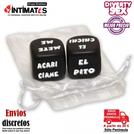 Dados acción y parte del cuerpo II · Diablo Picante