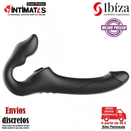 Arnés  strapples vibrador con 3 Potentes motores · Ibiza
