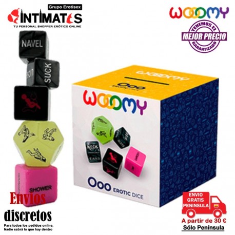 Ooo · Juego de 5 dados traviesos · Wooomy