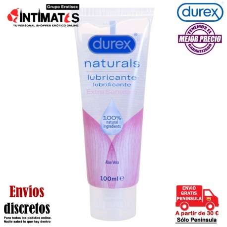 Naturals Extra Sensitivo · Gel Lubricante · Durex