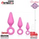 Pointy Plug · Set de plugs anales con anillo de extracción · EasyToys