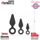 Pointy Plug · Set de plugs anales con anillo de extracción · EasyToys