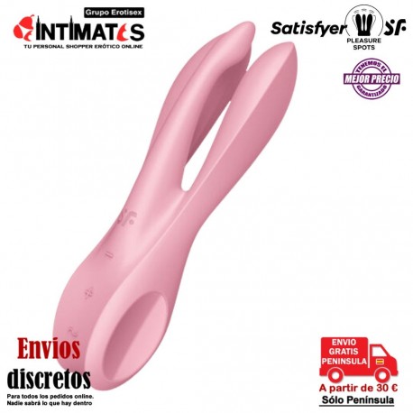 Threesome 1 · Estimulador sensual de clítoris y labios vaginales · Satisfyer