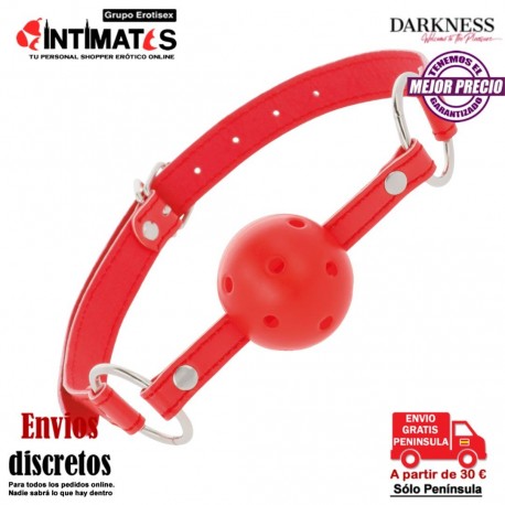 Mordaza transpirable con bola · Darkness