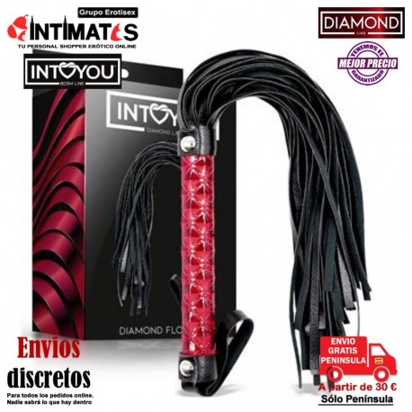Diamond Flogger · Látigo suave de cuero vegano · Intoyou