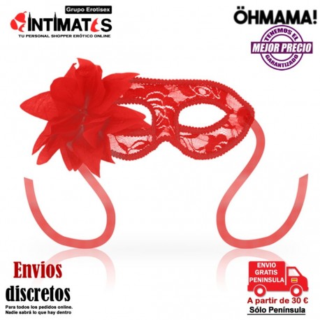 Máscara de fantasía con encajes y flor · ÖhMama