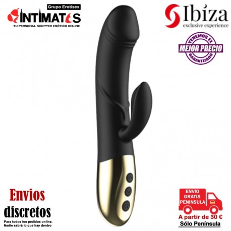 Vibrador rabbit anatómico con función calor · Ibiza