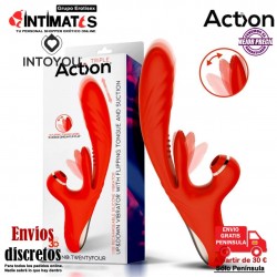 No. TwentyFour · Vibrador Up& Down, lengua Flip-Flap y succión · Action