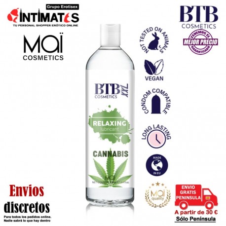Cannabis Relaxing · Lubricante a base de agua 250 ml · BTB