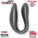 Double Pleasure · Vibrador para parejas con control remoto y App - Negro · Oninder