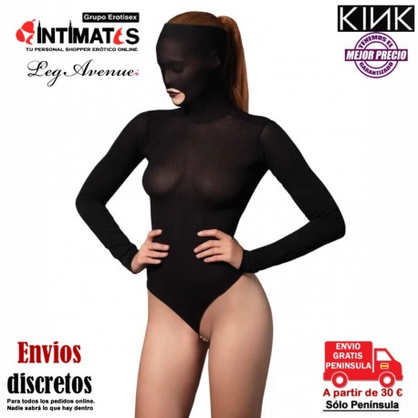 Body opaco enmascarado con estimulante g-string de perlas · Leg Avenue