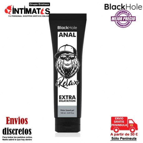 Anal Relax Extra Dilatación · Lubricante a base de agua 150ml · BlackHole