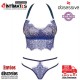 Flowlace · Conjunto sexy, azul · Obsessive
