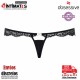Charmea · Tanga sensual en color negro · Obsessive