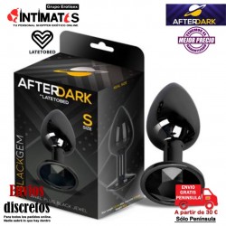 BlackGem - S · Plug anal metálico con joya · AfterDark