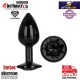 BlackGem - S · Plug anal metálico con joya · AfterDark