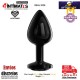 BlackGem - M · Plug anal metálico con joya · AfterDark