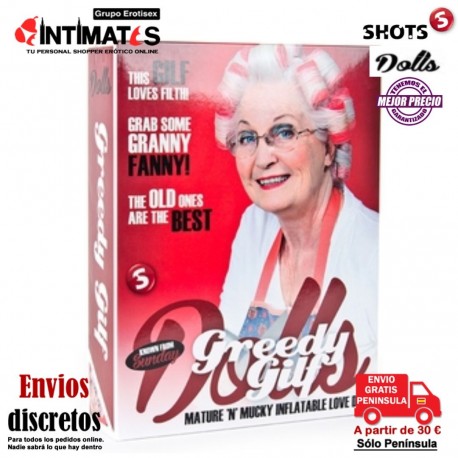 Greedy Gilf · Muñeca inflable entrada en años · S-Line