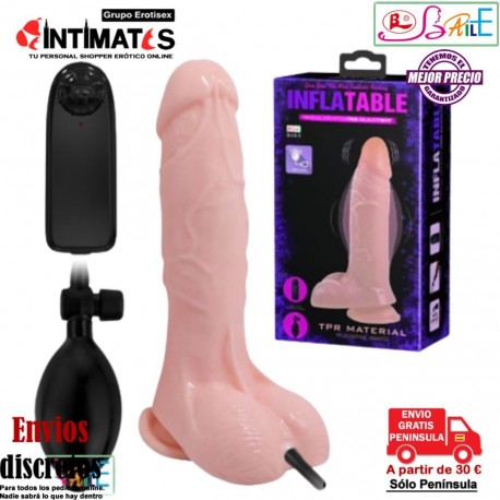Inflatable · Vibrador realístico hinchable 188mm · Baile