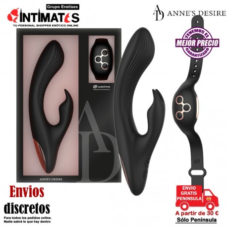 Rabbit Watchme B/G · Vibrador para punto G y clítoris controlado por app · Anne's Desire