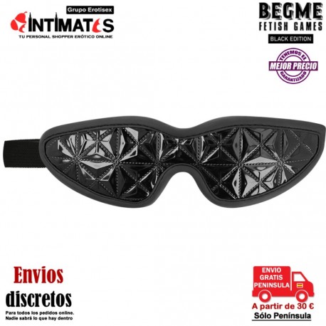Antifaz elástico 100% vegano · Begme Black Edition