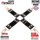 Hog-Tie de cuero vegano · Begme Black Edition
