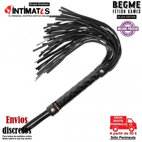 Látigo de cuero vegano · Begme Black Edition