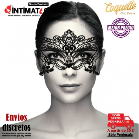 Desire · Antifaz de encaje negro · Coquette