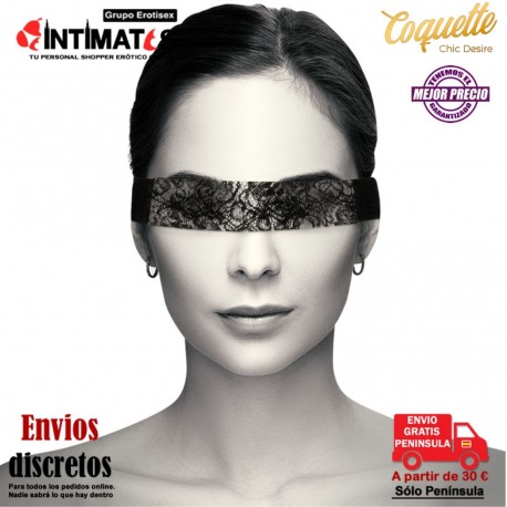 Máscara de encaje negro · Coquette