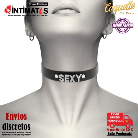 Sexy · Gargantilla de cuero vegano · Coquette Chic Desire