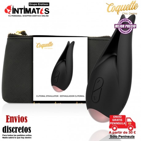 Estimulador de clítoris - Negro / Dorado · Coquette