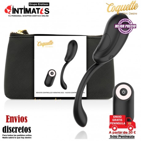 Huevo vibrador recargable - Negro / Dorado · Coquette