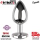 Plug anal de metal con joya en la base - M 35 mm · Coquette