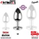 Plug anal de metal con joya en la base - M 35 mm · Coquette