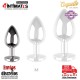 Plug anal de metal con joya en la base S - 27 mm · Coquette