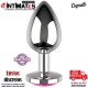 Plug anal de metal con joya en la base L - 90 mm · Coquette