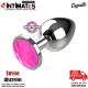 Plug anal de metal con joya en la base L - 90 mm · Coquette