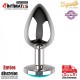 Plug anal de metal con joya en la base S - 27 mm · Coquette