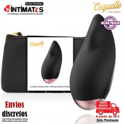 Estimulador de clítoris recargable - Negro / Dorado · Coquette