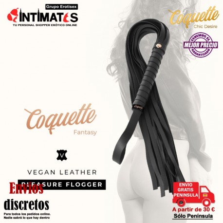 Vegan Flogger · Látigo de cuero vegano · Coquette