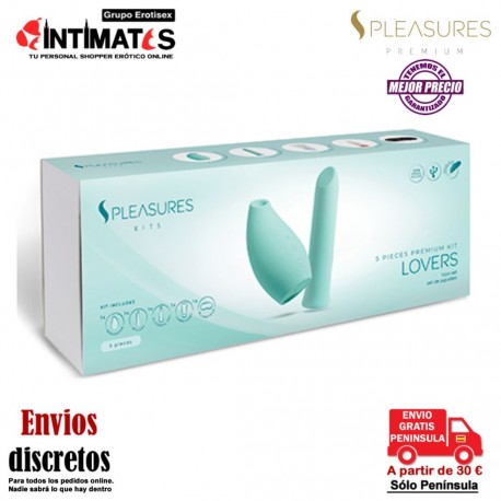 Lovers Kit · Pack de 2 juguetes eróticos, 2 de cosmética y 1 elemento BDSM. · S Pleasures Kits